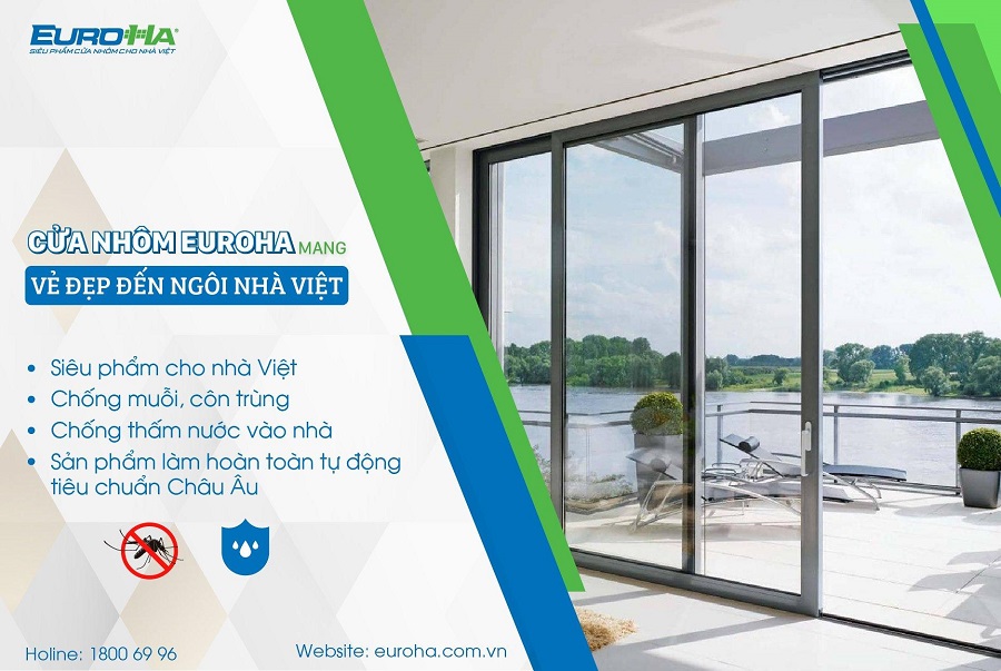 cửa nhôm euroha sản phẩm cao cấp của nam hải group