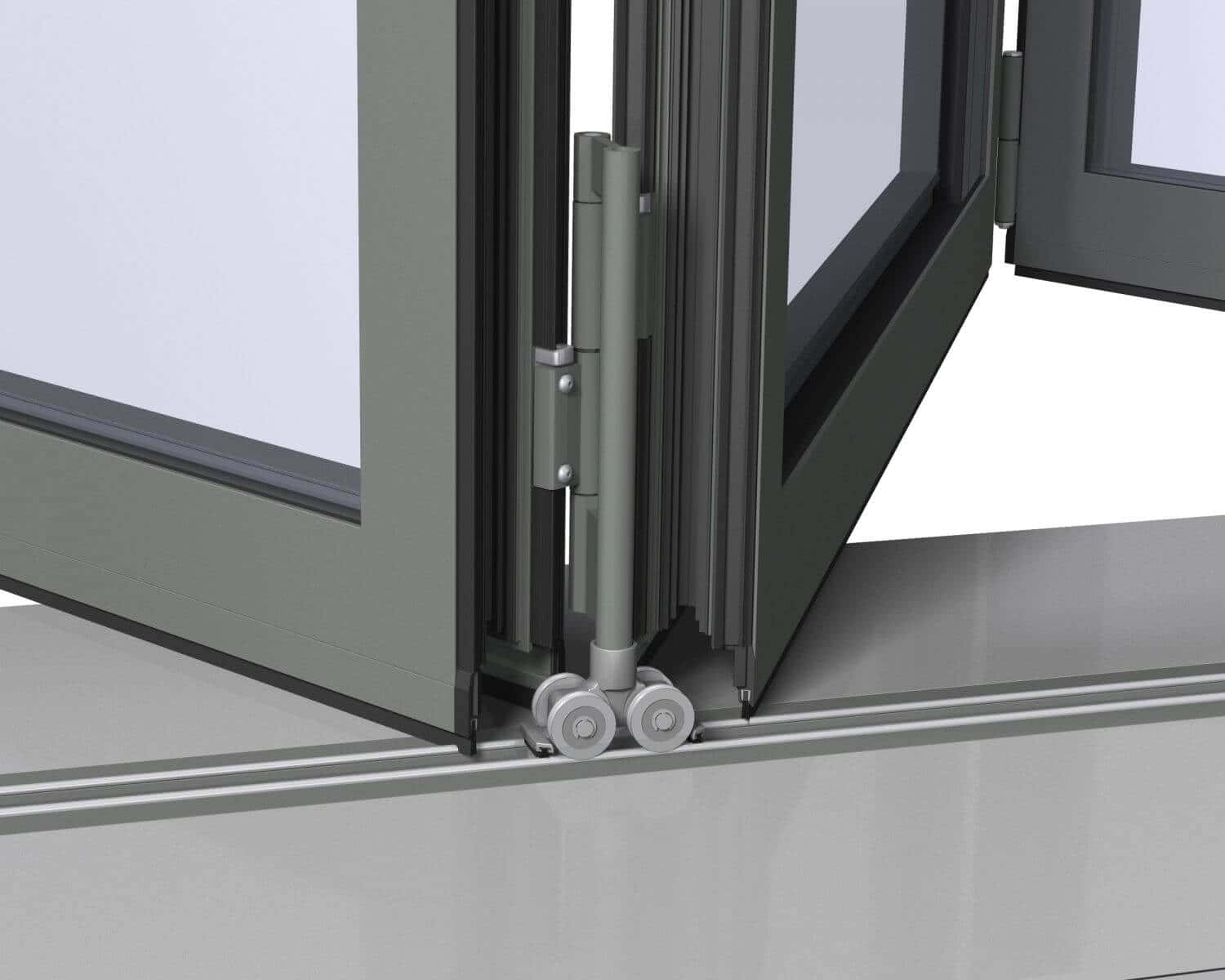 Ray inox bánh xe trơn tru và dễ sử dụng