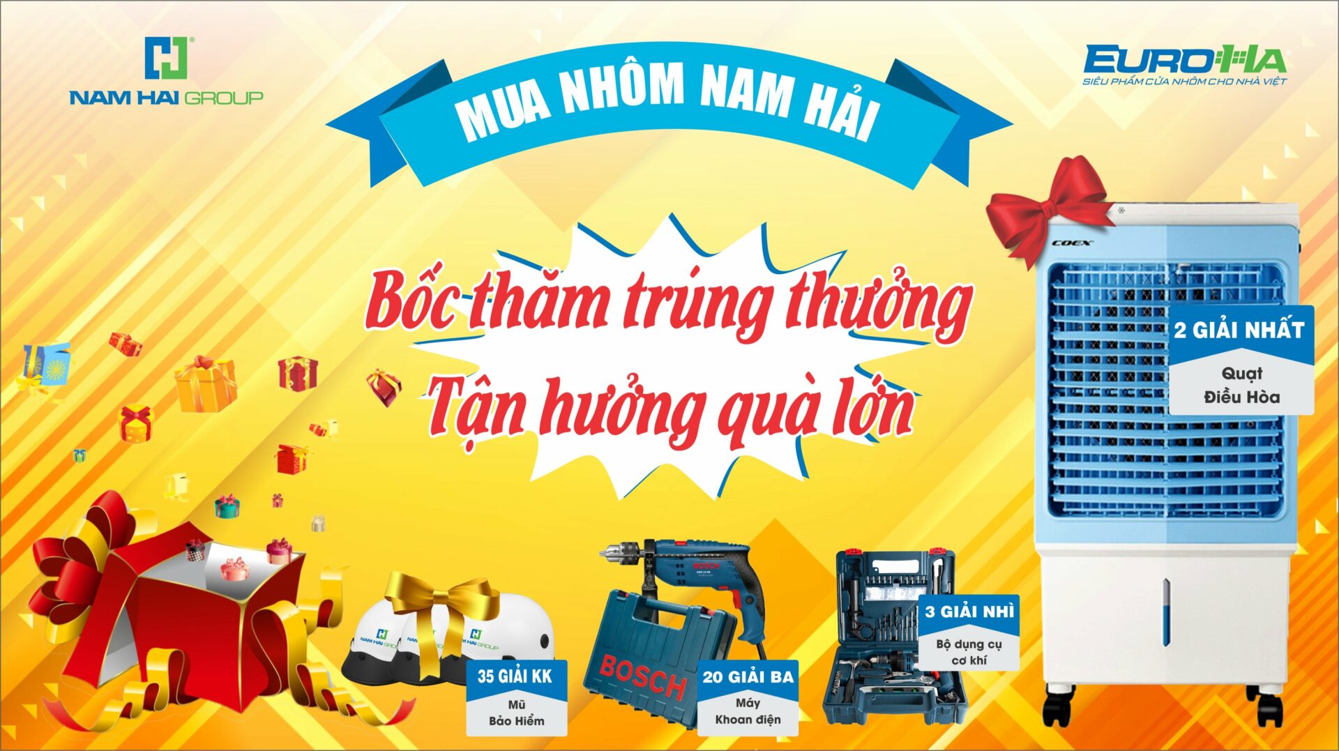 nhôm euroha bốc thăm trúng thưởng