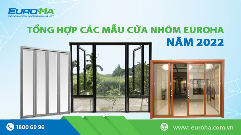 tổng hợp các mẫu cửa nhôm euroha