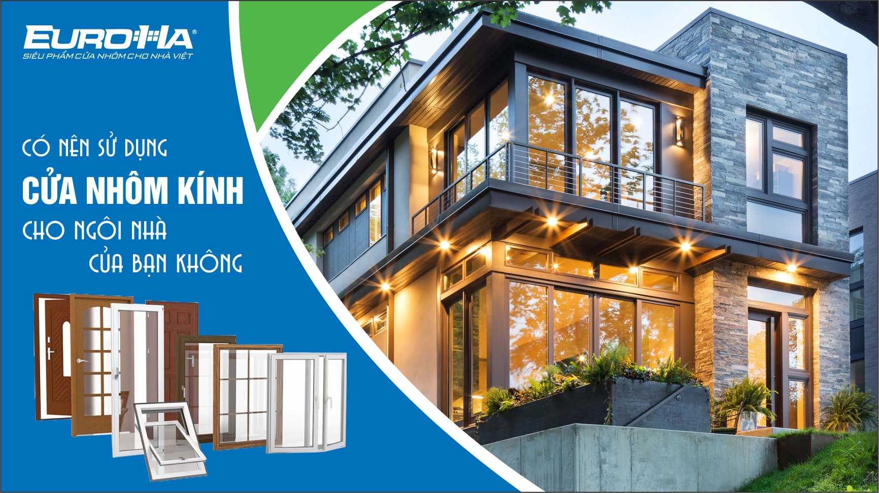 cửa nhôm kính euroha