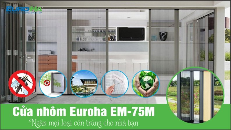 cửa đi nhôm euroha chống côn trùng