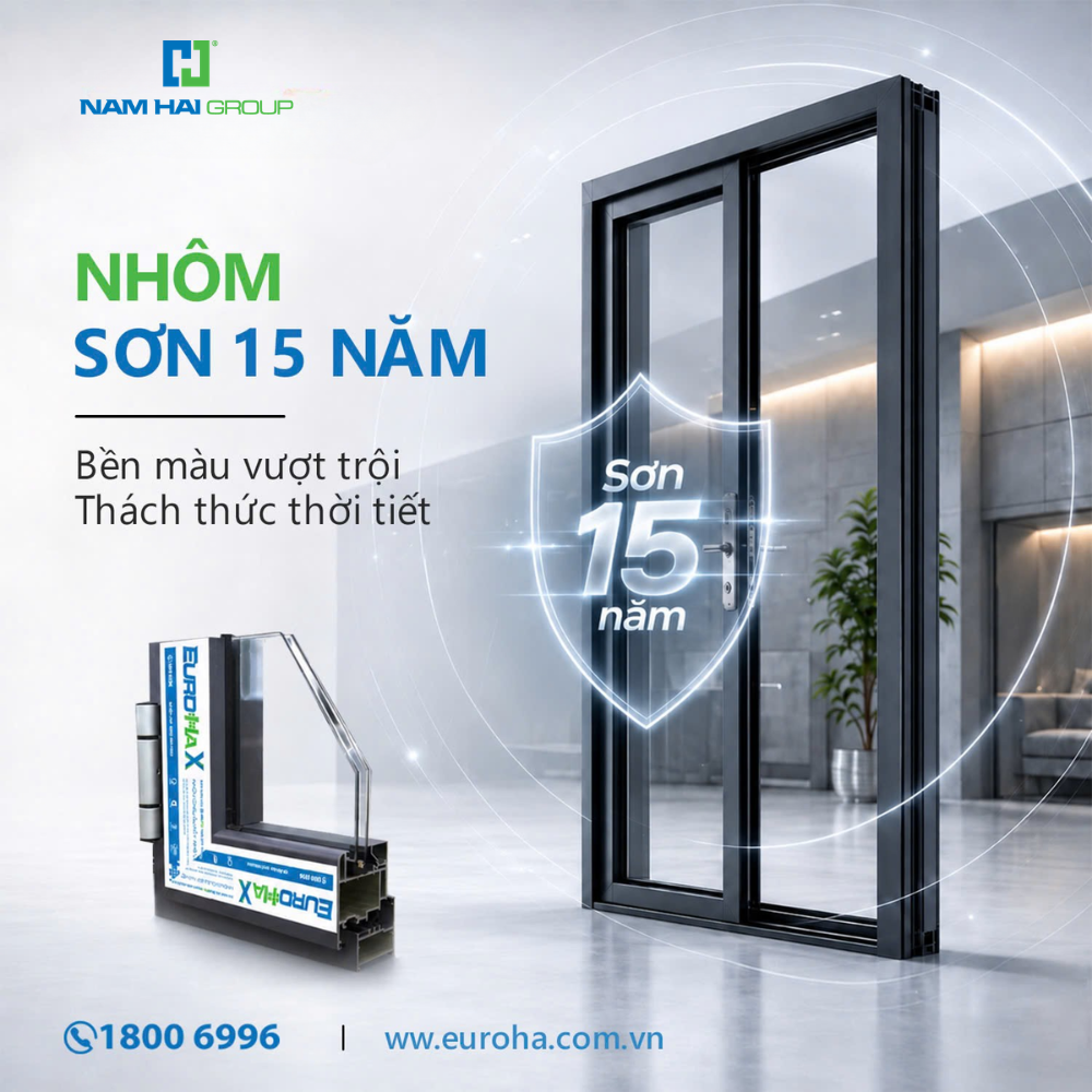 Nhôm sơn bảo hành 15 năm